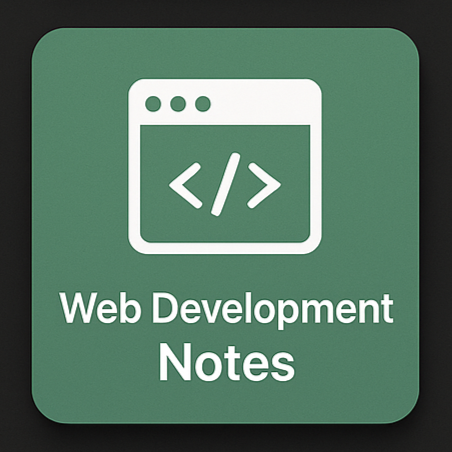 Web Development Notes